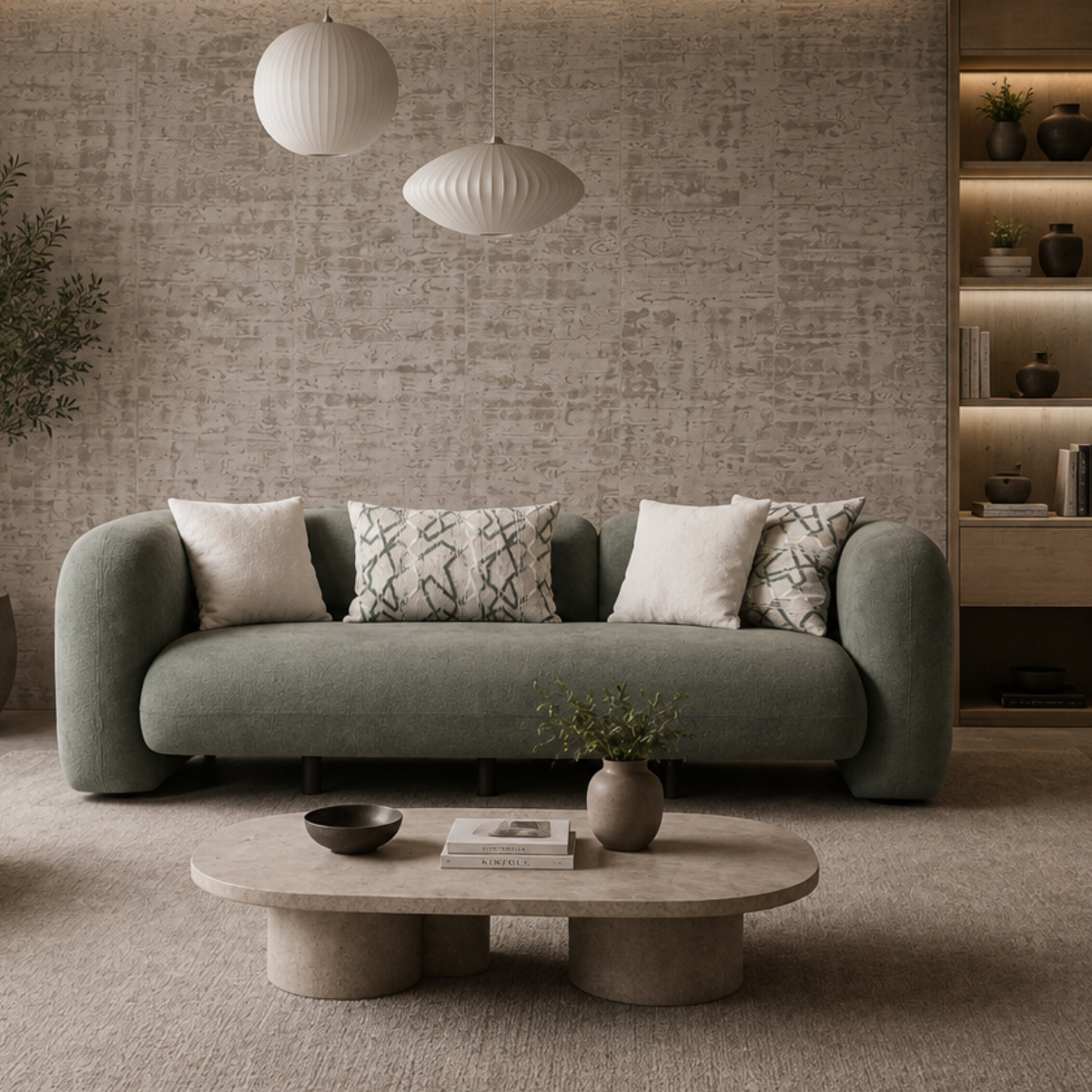 Canapea moderna Bucle, Luna