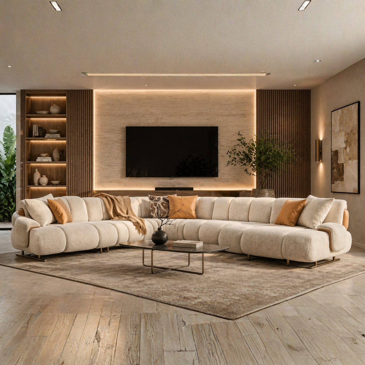 Colțar Modular Bucle cu extensie ,Terra