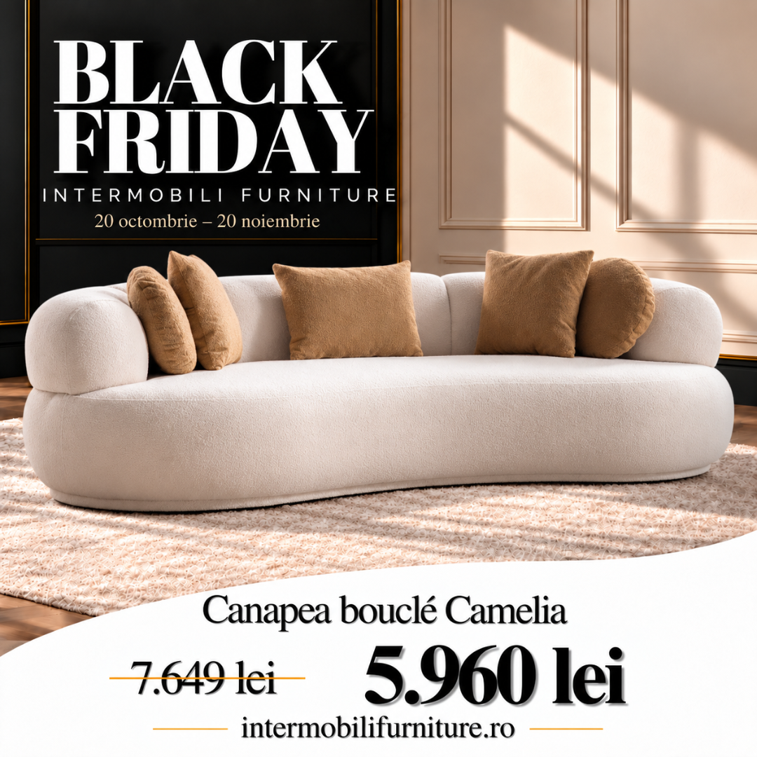 Canapea modernă bucle, Camelia