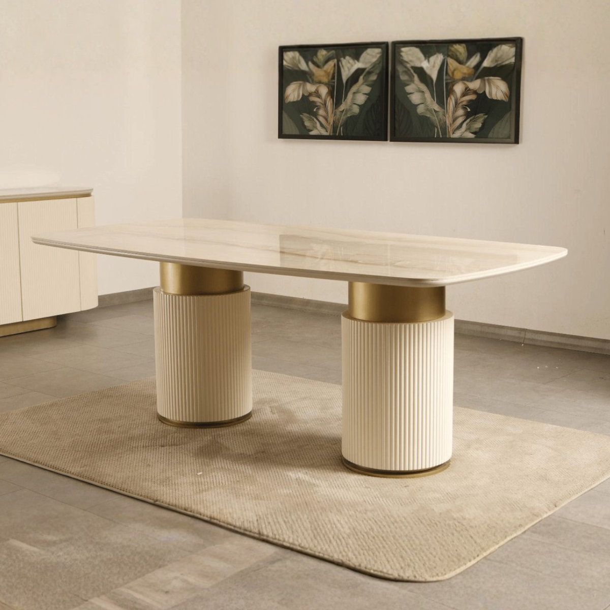 Masa De Dining, Kara Ceramic