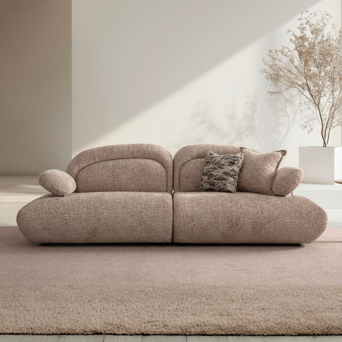 Set Canapea Vagner cu Spătar Extensibil & Fotoliu Designer