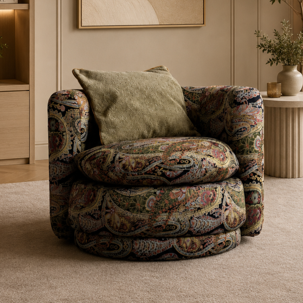 Colțar Modular Bellagio – Eleganță italiană în material bouclé