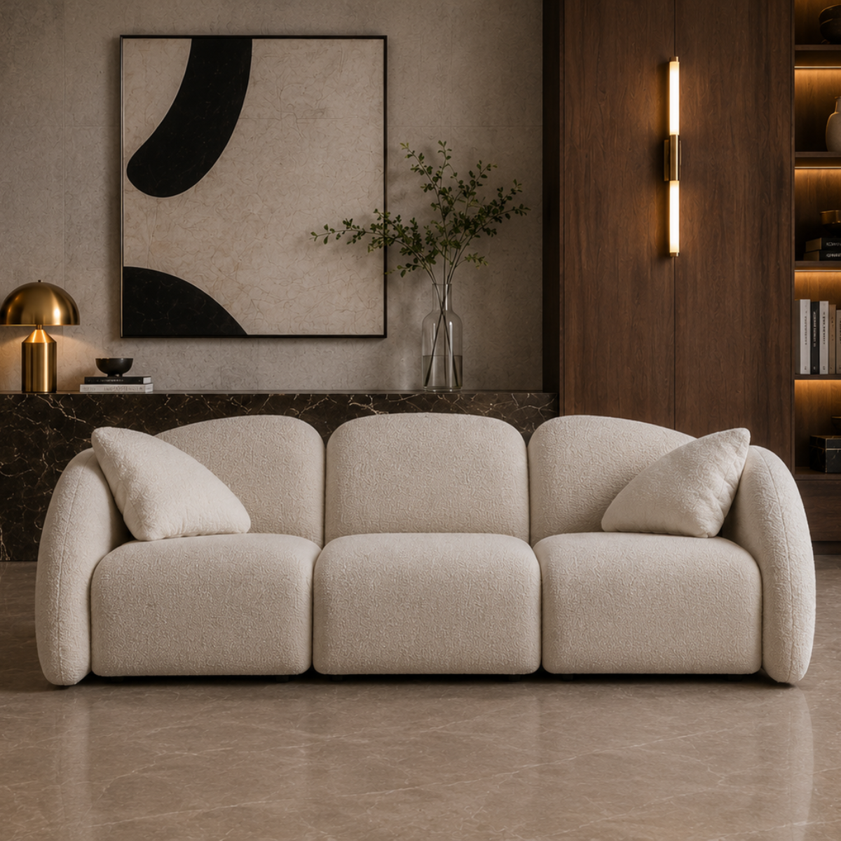 Canapea Modulara Bucle, Stone