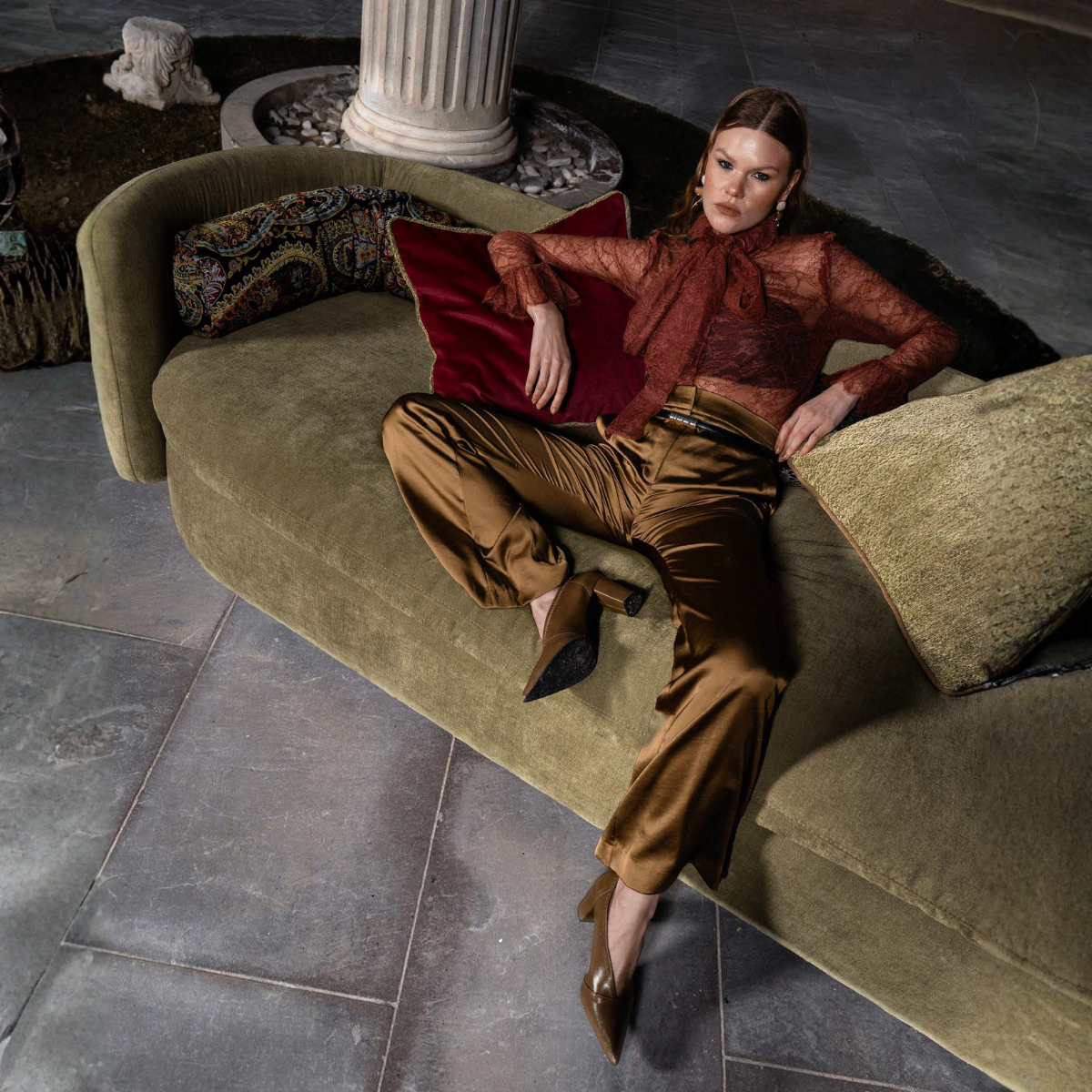 Colțar Modular Bellagio – Eleganță italiană în material bouclé