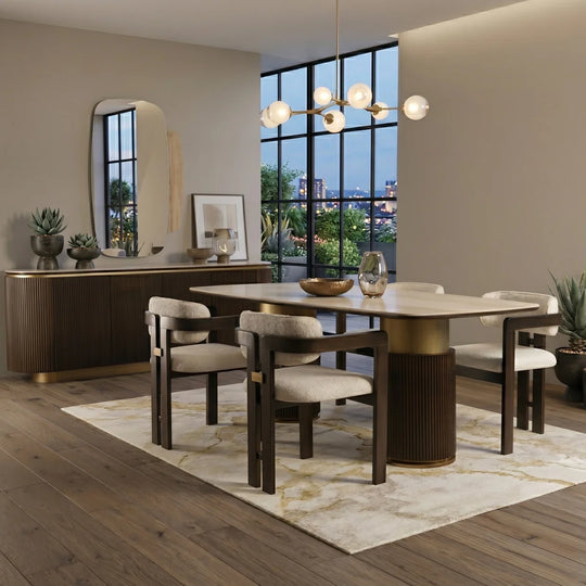 Masa De Dining, Kara Ceramic