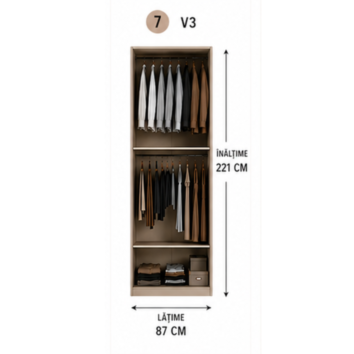Dulap modular modern Teba