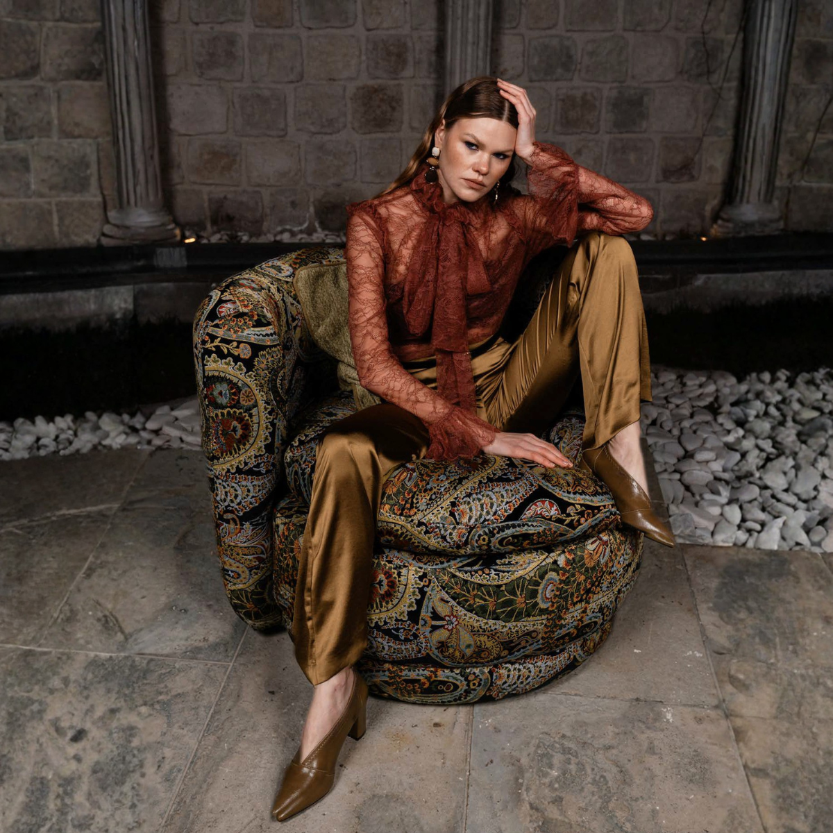 Colțar Modular Bellagio – Eleganță italiană în material bouclé