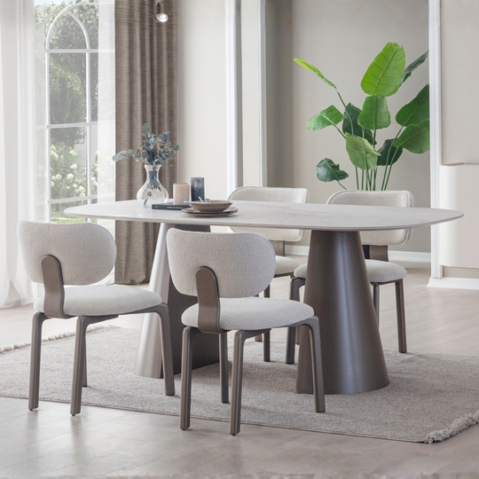 Set Masa de Dining Extensibila cu Scaune, Dora