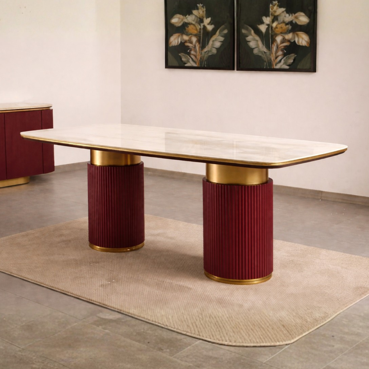 Masa De Dining, Kara Ceramic