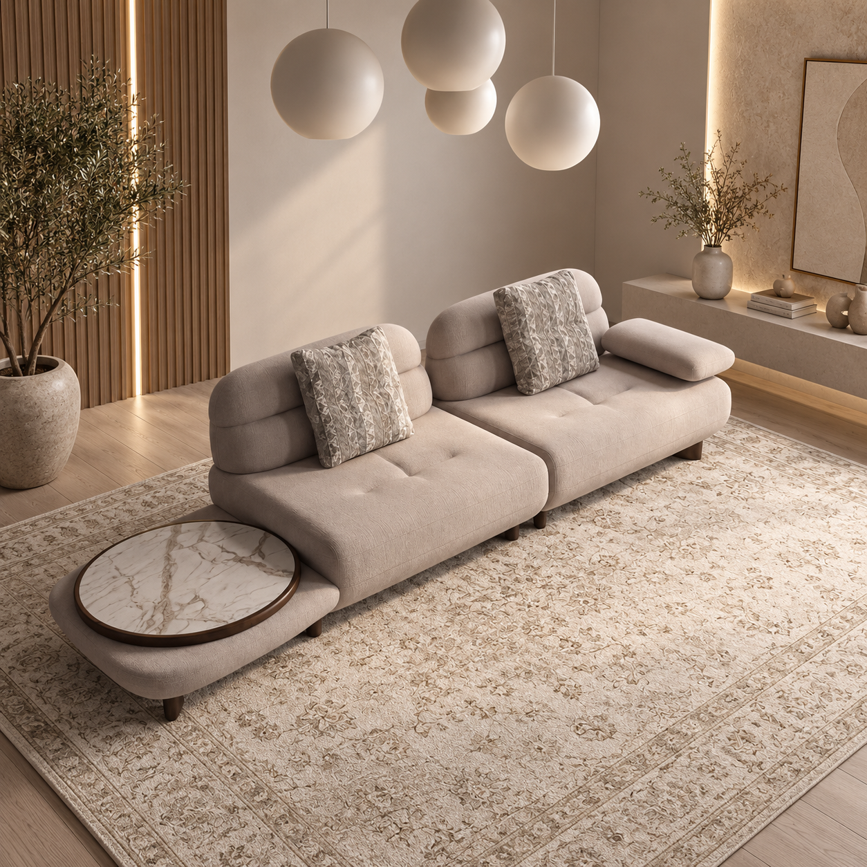 Canapea Modulară de Lux, Boffi – Configurabilă și Personalizabilă
