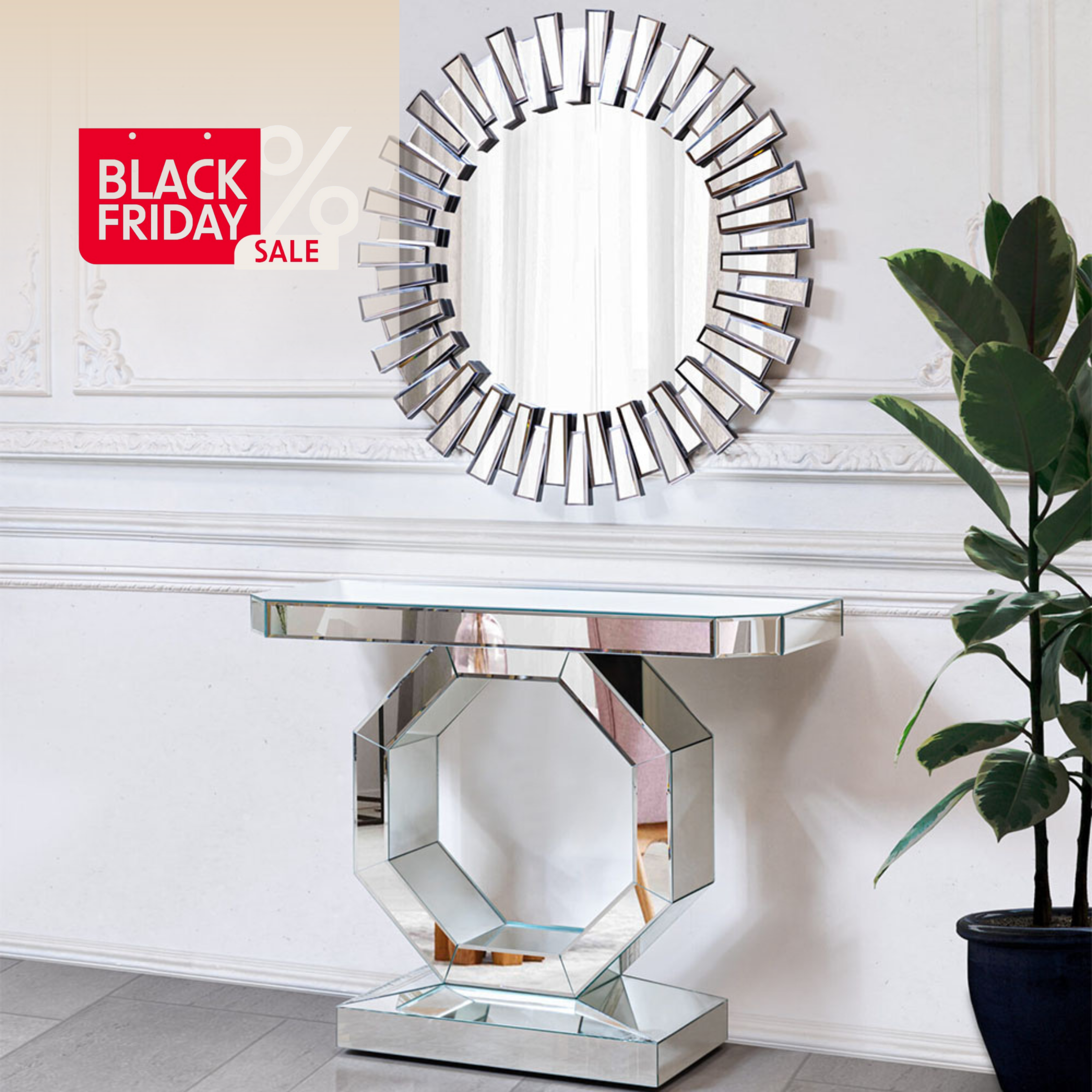 Consolă cu oglindă de lux, Elma