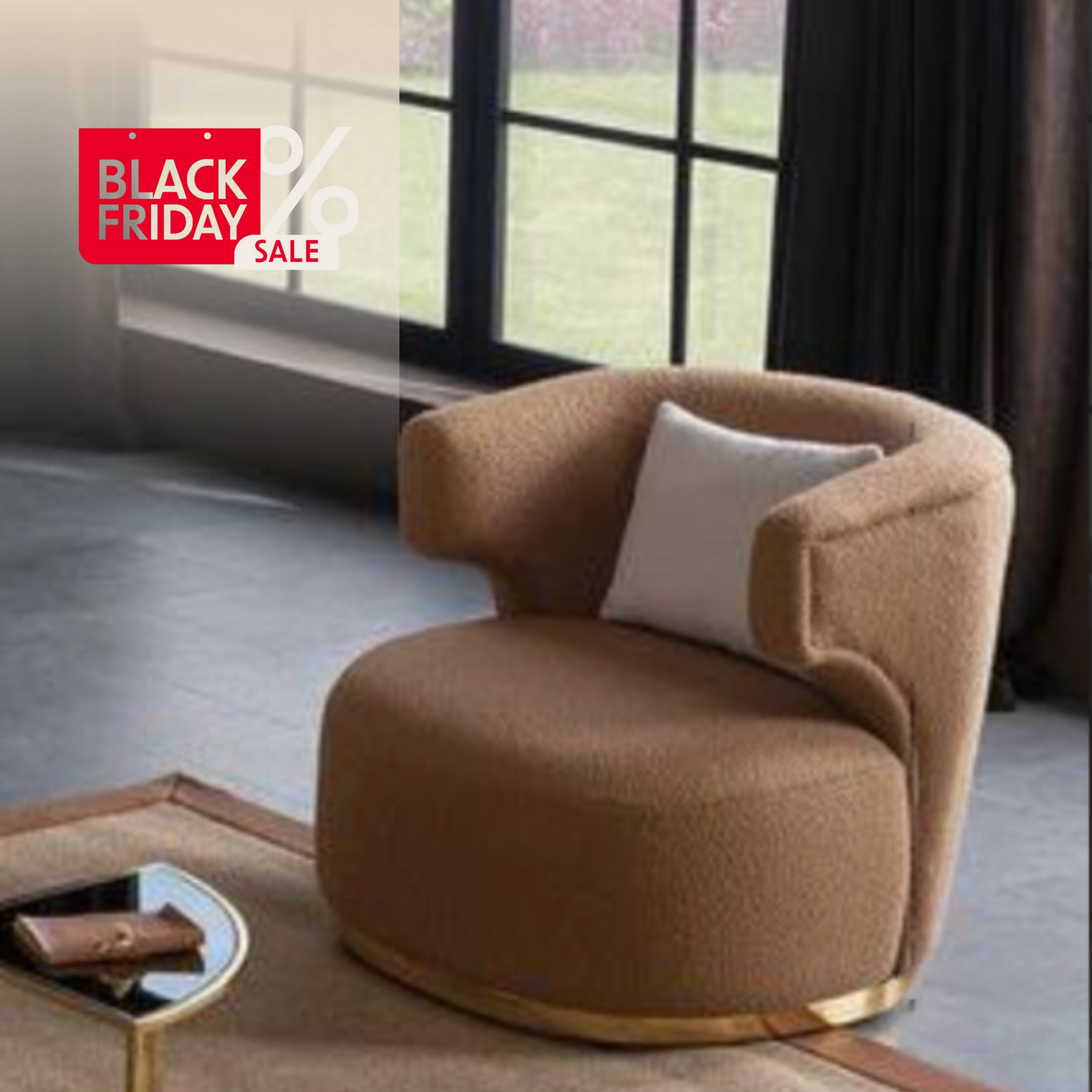 Fotoliu  Oslo catifea, capucino