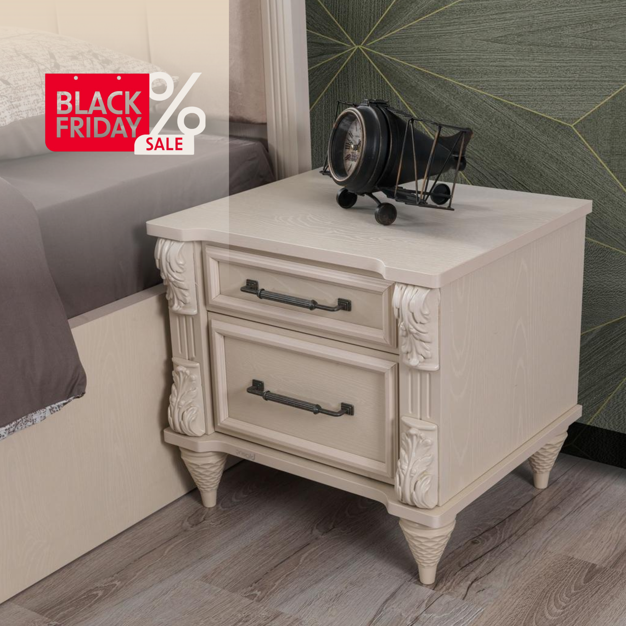 Set Noptiere pentru Copii 2 bucati, Violet