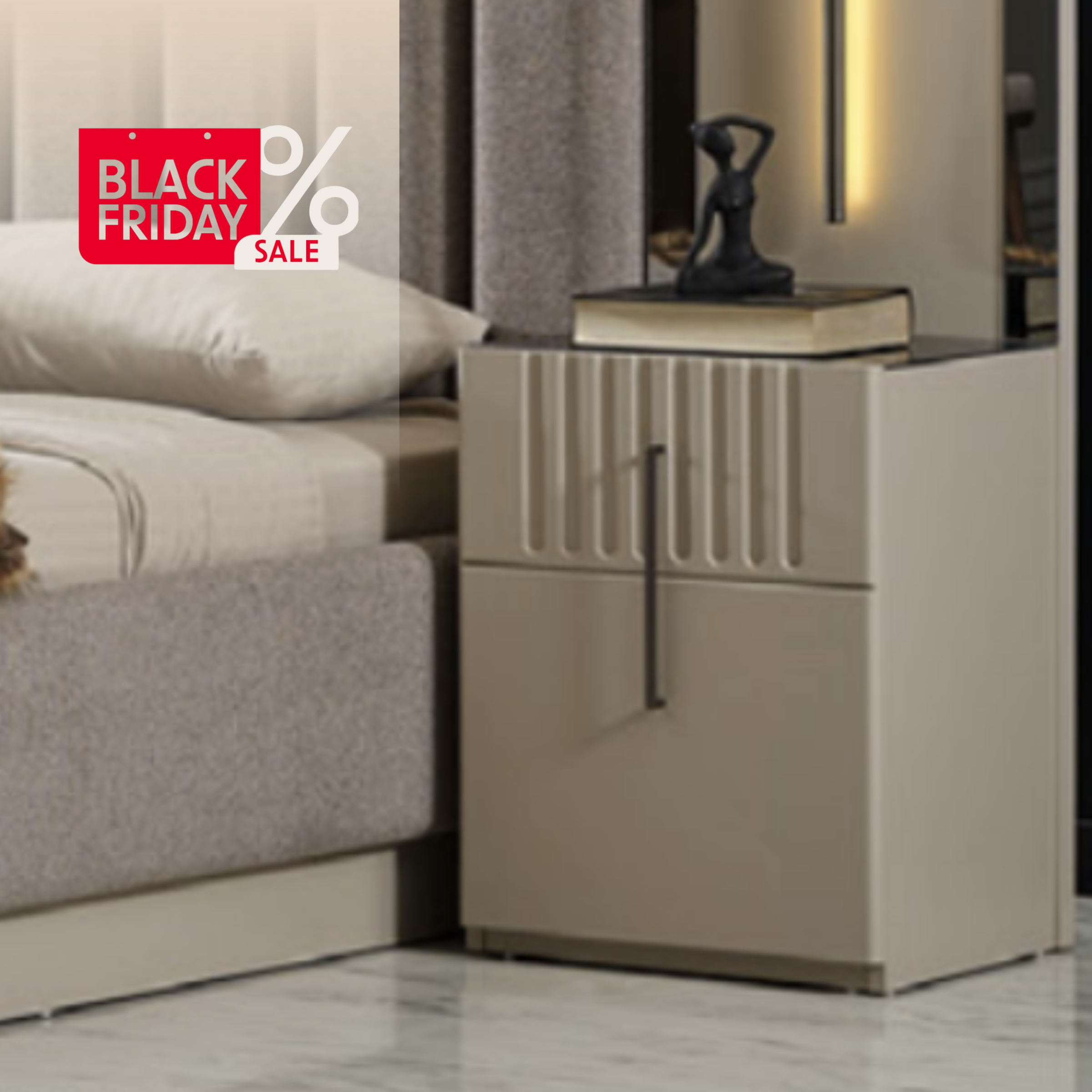 Set Noptiere 2 bucati, Asel