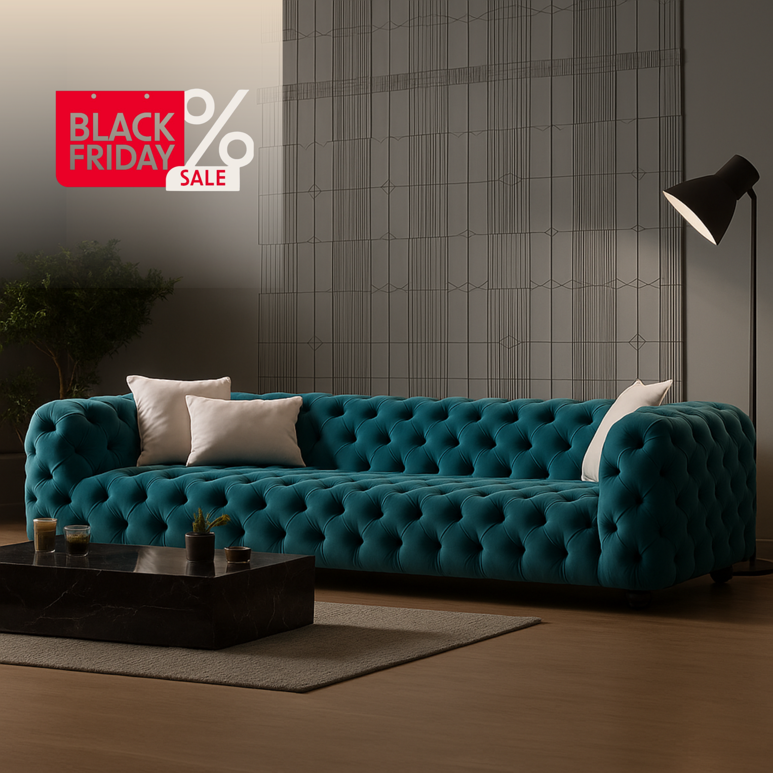 Canapea cu spumă memory, Infinity Chester ,turcoaz