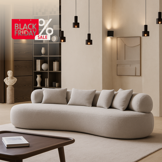 Canapea bucle 3 locuri , Camelia , gri