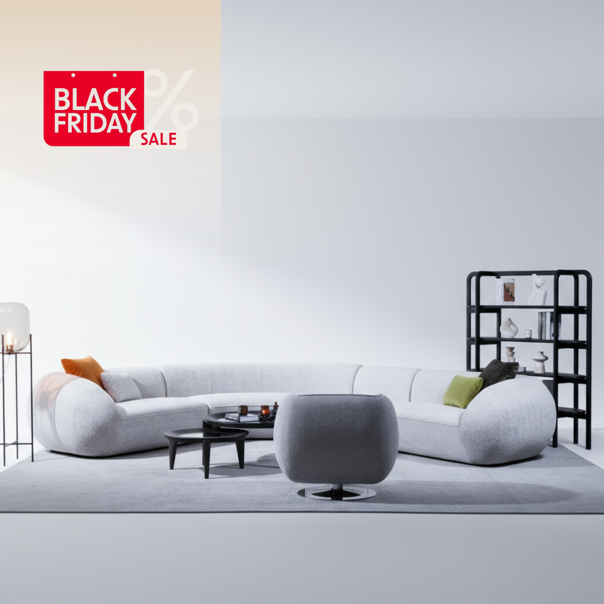 Set Coltar cu Fotoliu , Mesoni Bucle grej