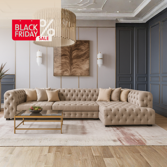 Colțar de Lux, Vivre bej 320 X 226 ,colt dreapta