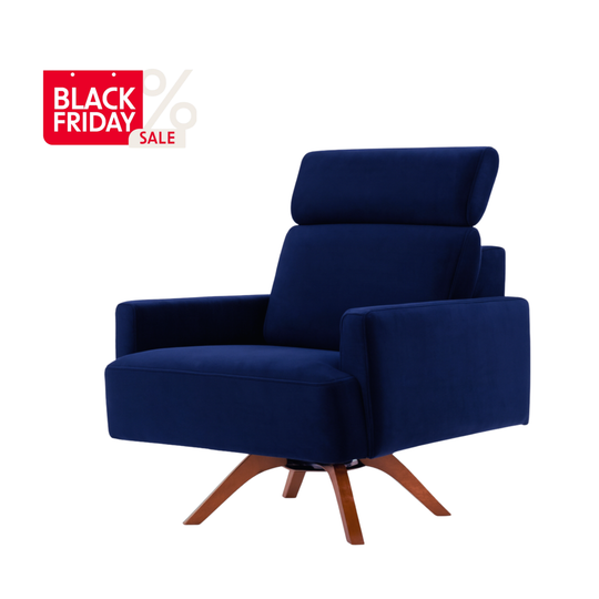 Fotoliu cu Tetiere Reglabile, Santorini albastru