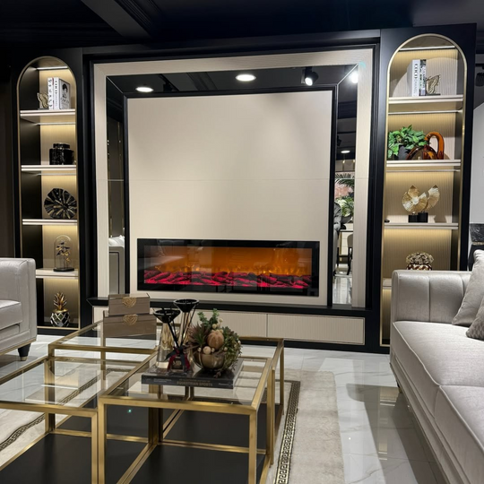 Biblioteca De Lux cu Semineu și panou de tv, Milano