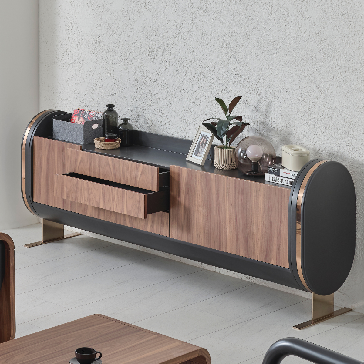 Birou managerial de lux, Genesus Walnut