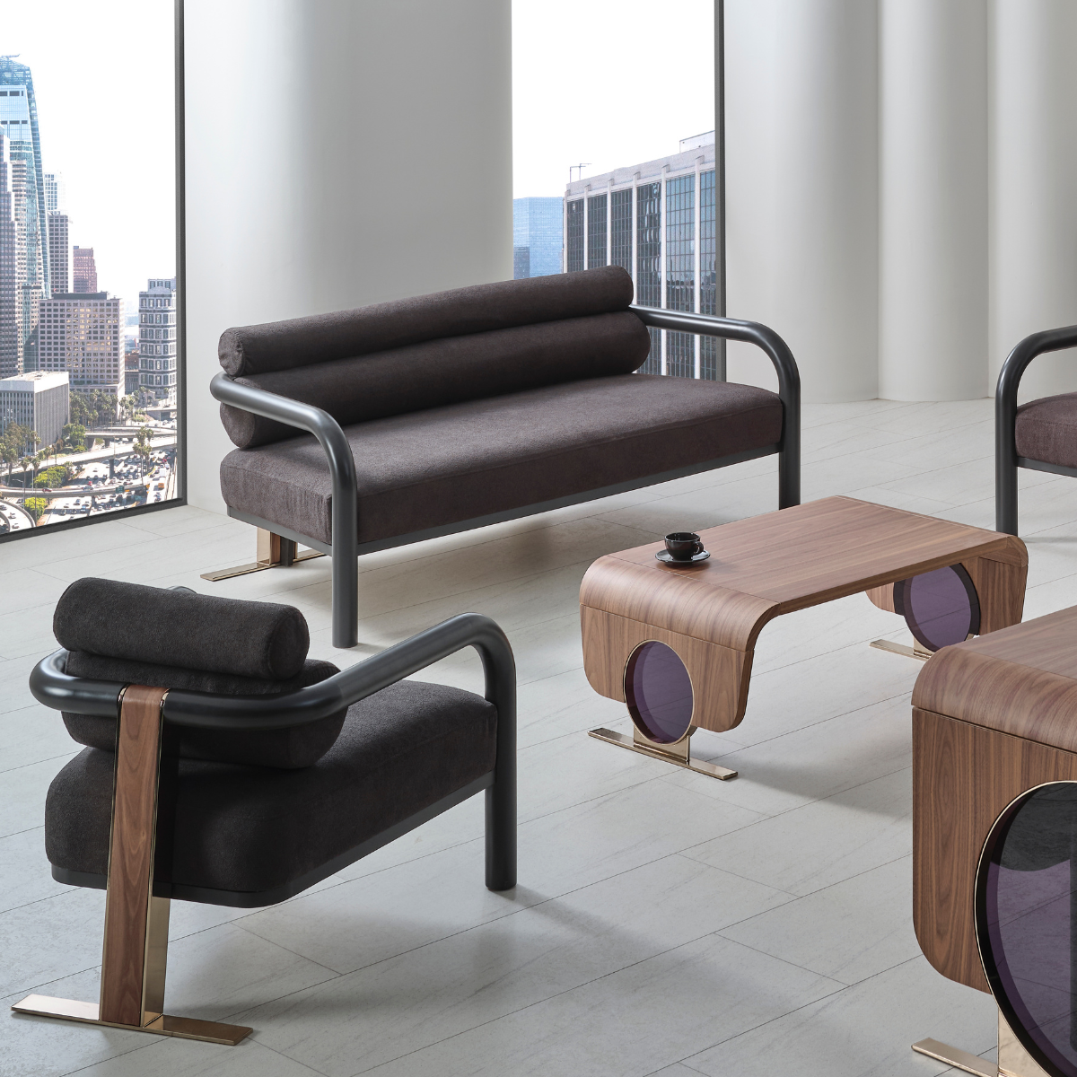 Birou managerial de lux, Genesus Walnut