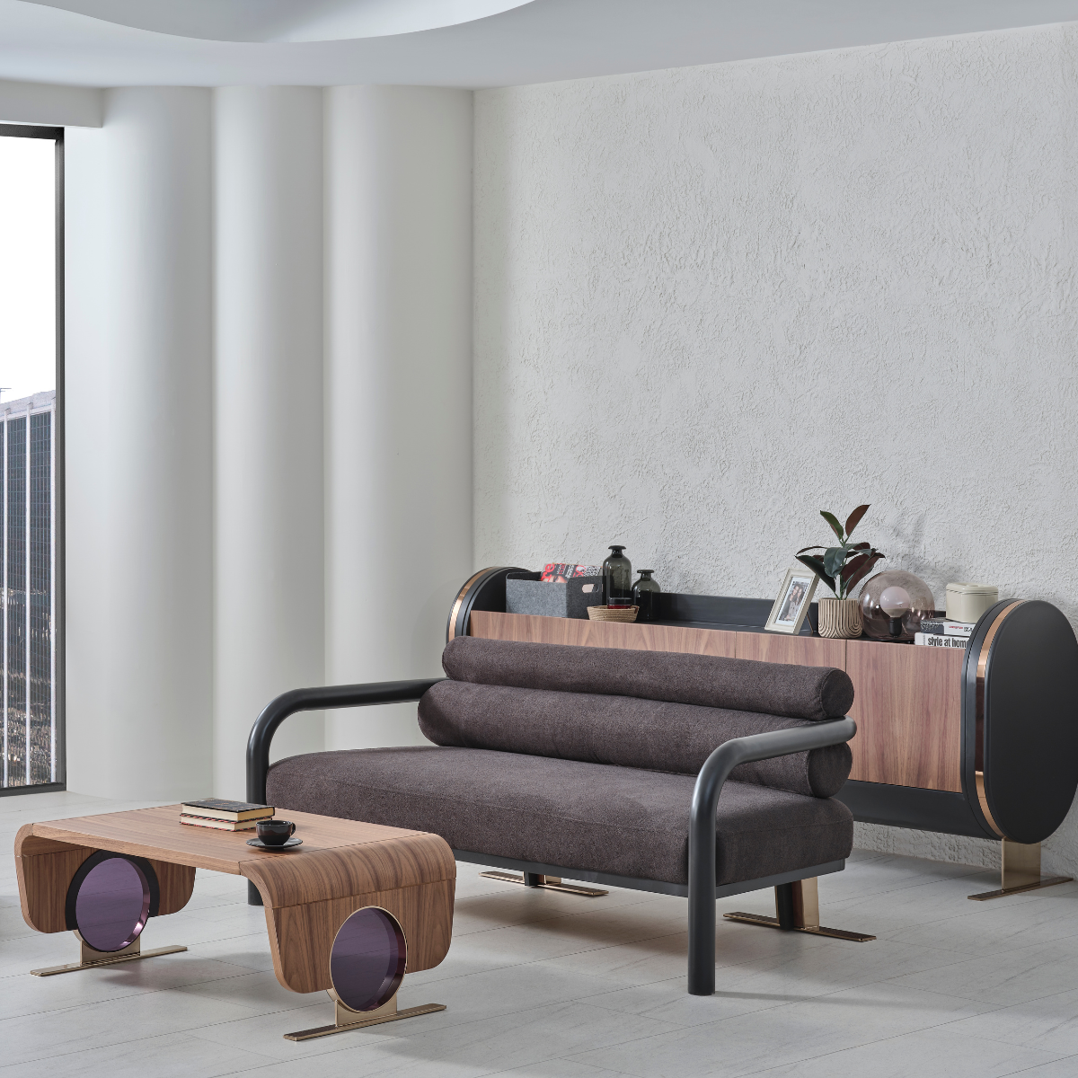 Birou managerial de lux, Genesus Walnut