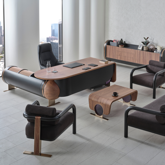 Birou managerial de lux, Genesus Walnut