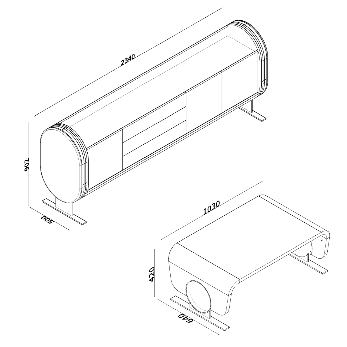 Birou managerial de lux, Genesis Crem