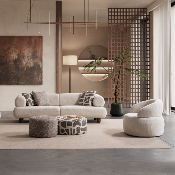 Set Canapea Moderna cu Fotolii, Alfa