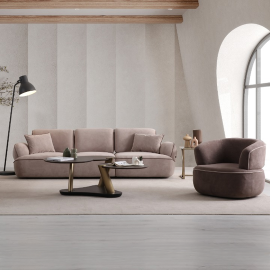 Set Canapea Moderna cu Tetiere Reglabile si Fotolii, Evole