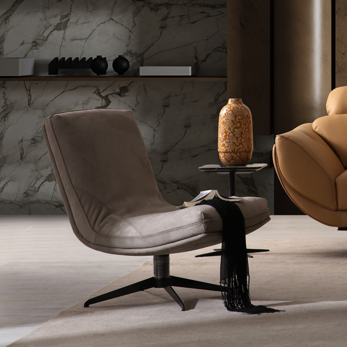 Set Canapea Moderna cu Recliner si Fotolii, Hermes