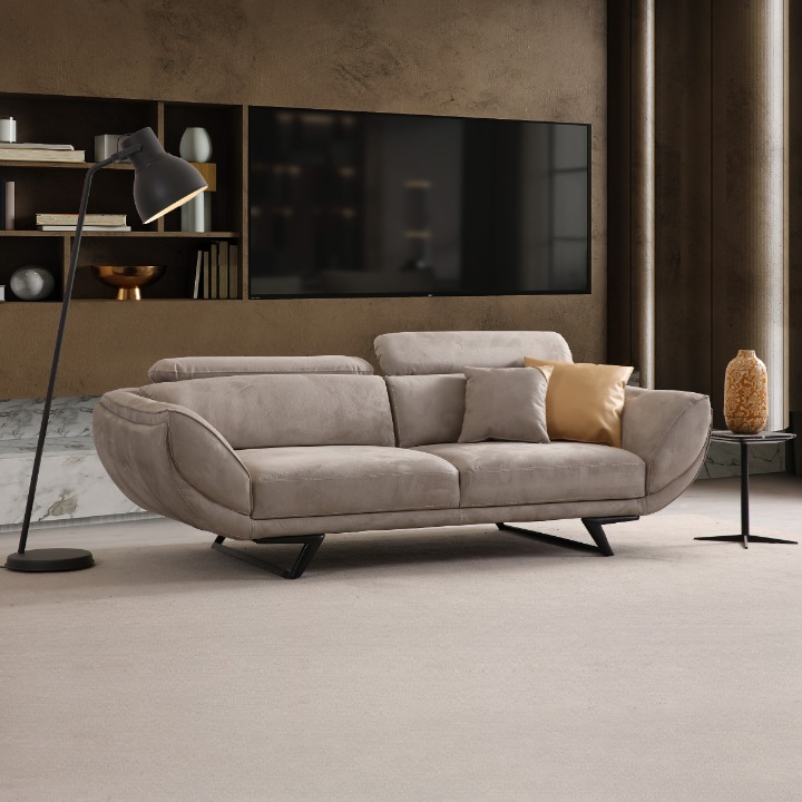 Set Canapea Moderna cu Recliner si Fotolii, Hermes