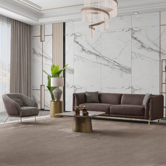 Set Canapea Moderna cu 2 Fotolii, Cortado