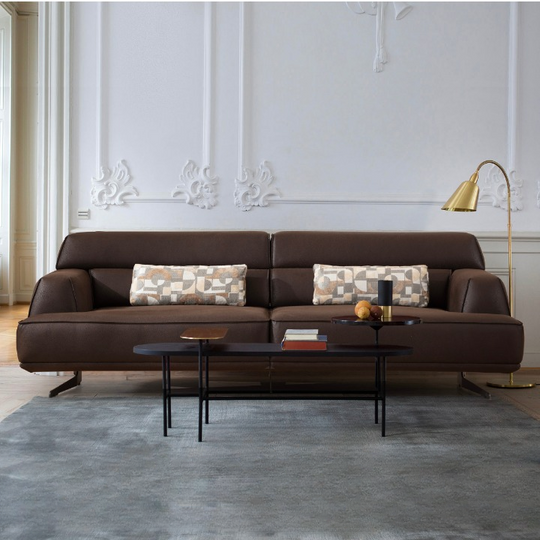 Set Canapea Moderna cu Tetiere Reglabile si Fotolii, Piramit