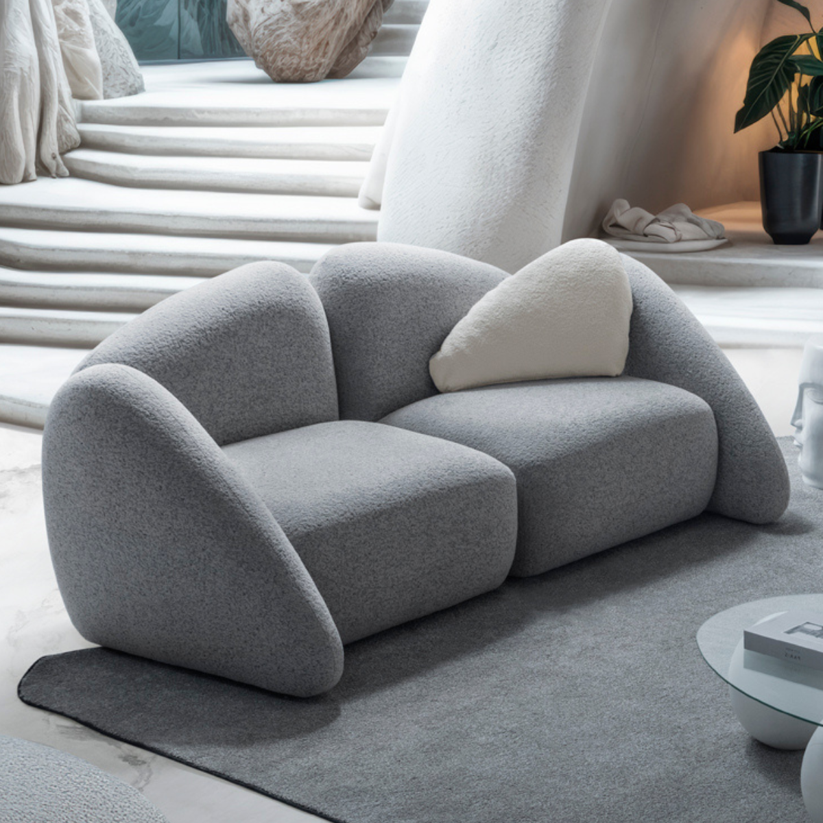 Canapea Modulara Bucle, Stone