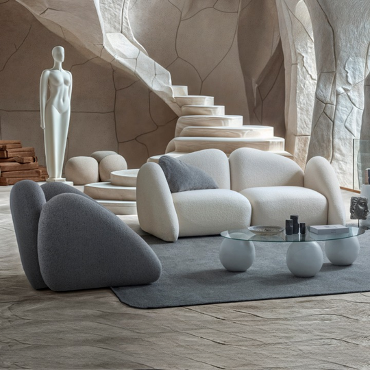 Set Canapea Modulara cu Fotolii, Stone