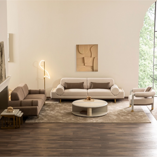 Set Canapele cu Tetiere Reglabile si Fotolii Bucle, Idol-Milas