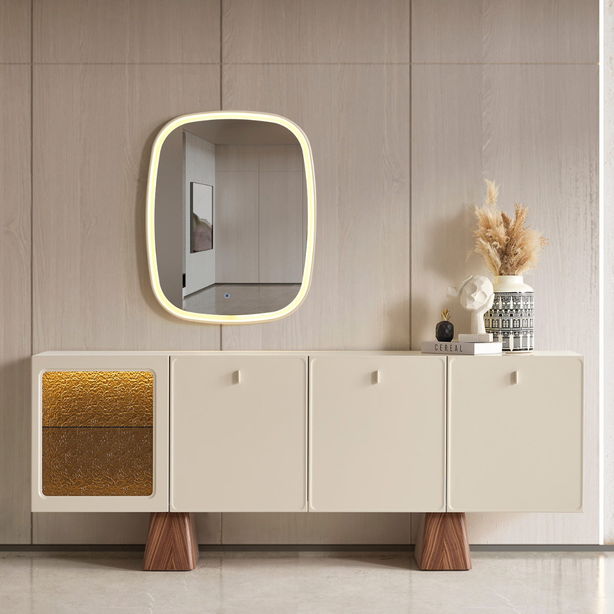 Comoda de dining Moderna cu Oglinda, Crown