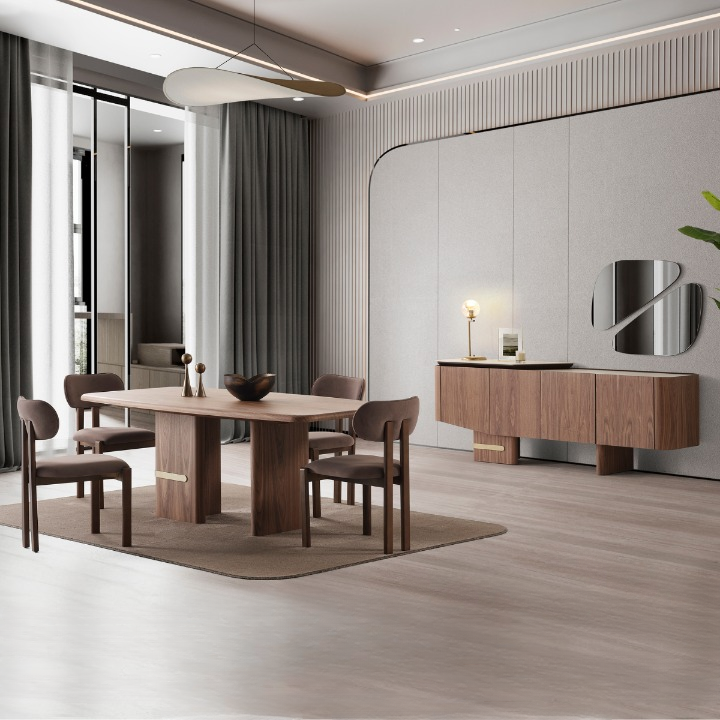 Comoda de Dining Moderna cu Oglinda, Estra