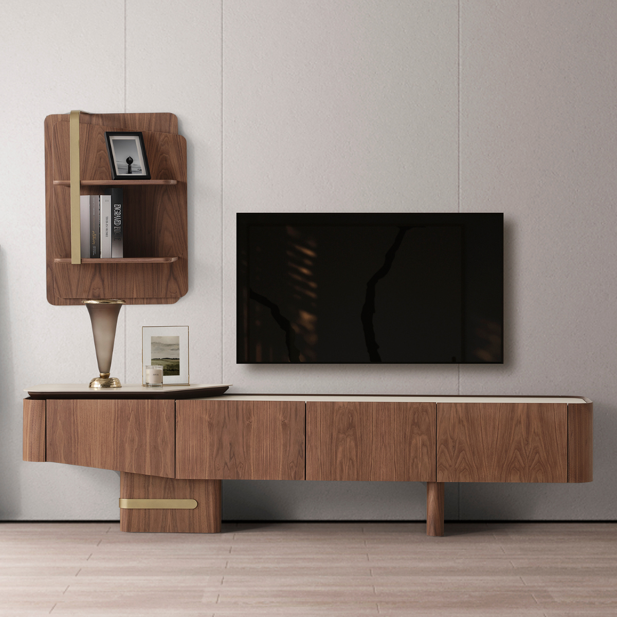 Comoda TV Moderna, Estra