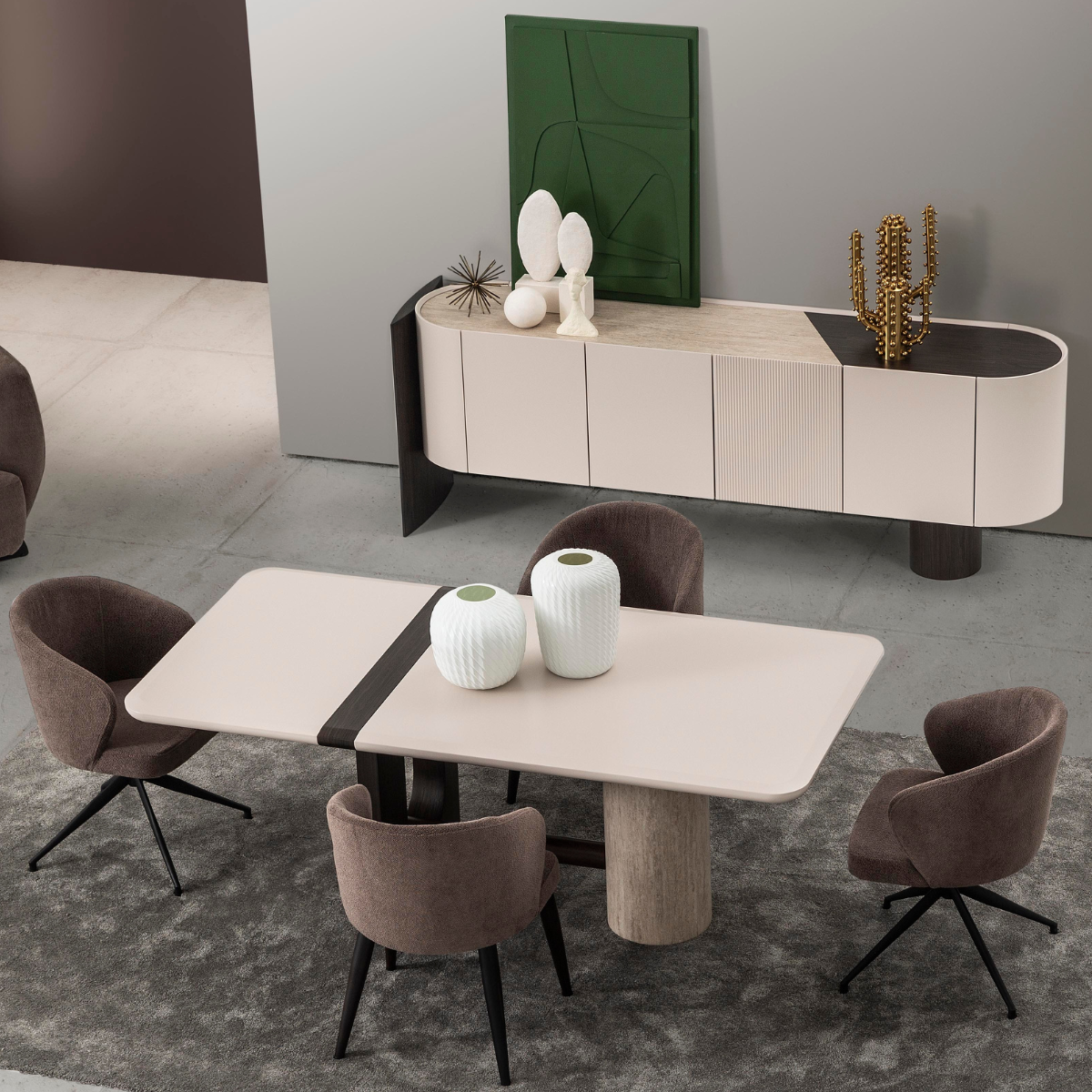 Masa Dining de lux, Fin