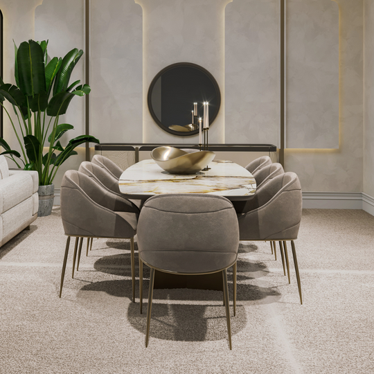 Set Masa de Dining de lux cu Scaune, Kano M