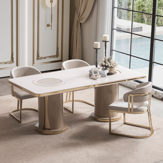 Set Masa de Dining cu 4 Scaune, Lavin