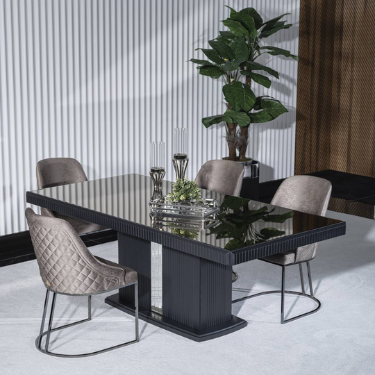 Set Masa de Dining cu 4 Scaune, Lion