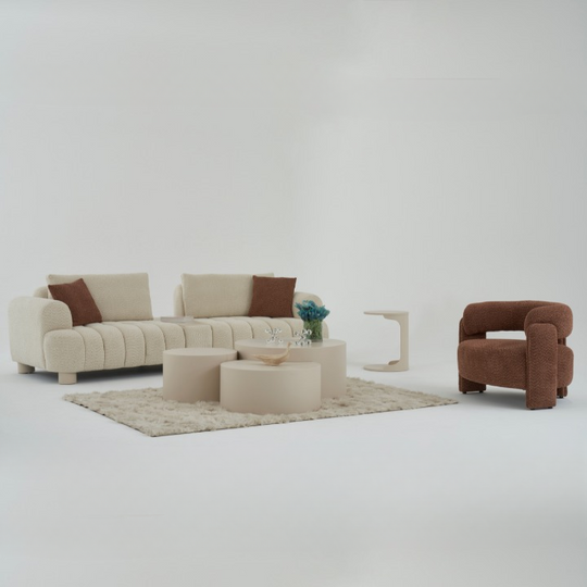 Set Canapea de 3 Locuri cu Fotolii, Sili H