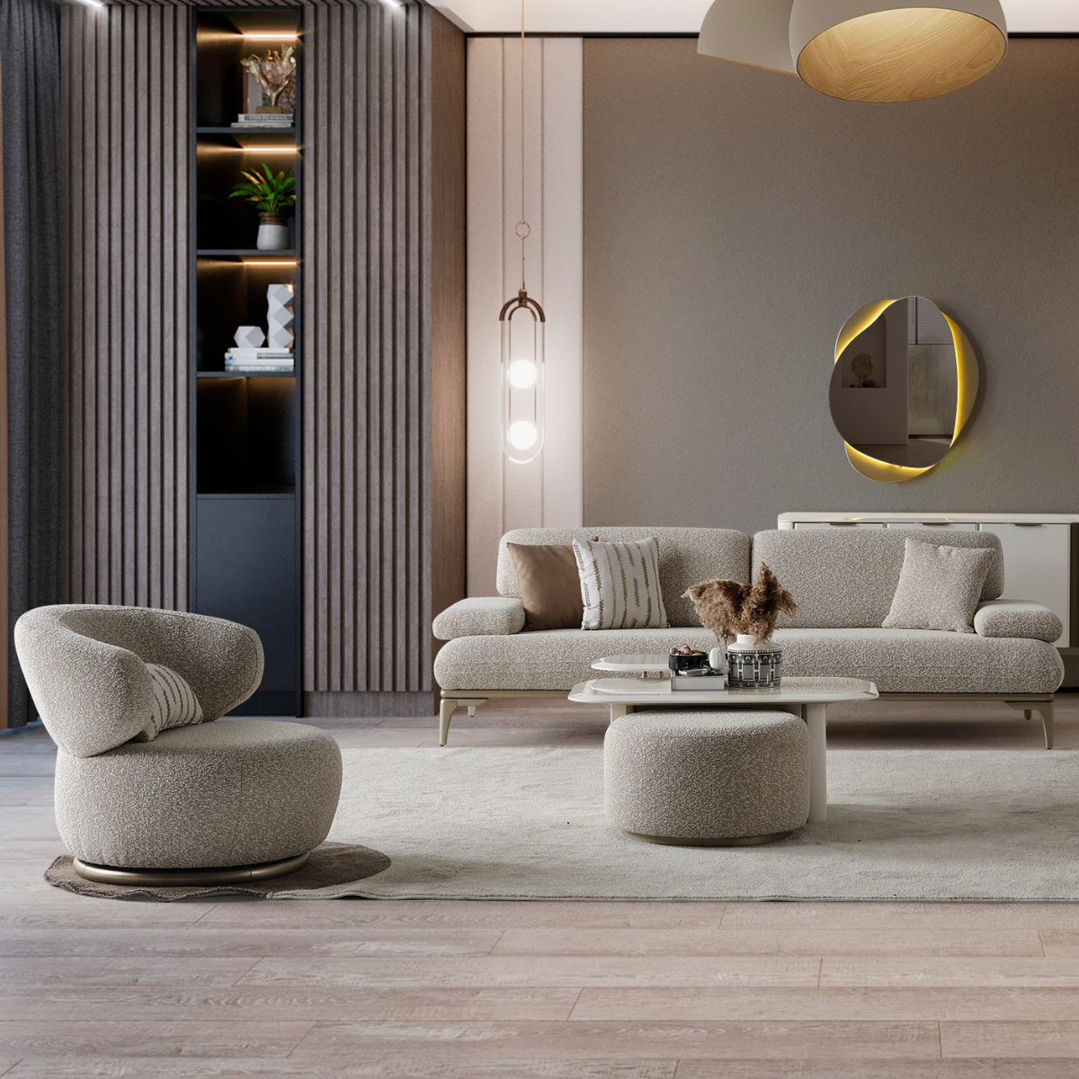 Fotoliu Bucle, Voyage