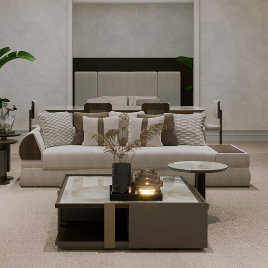 Set Canapea 3 locuri  cu Fotolii, West M