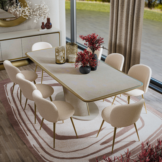 Set Masa de Dining de lux cu Scaune, Soho M