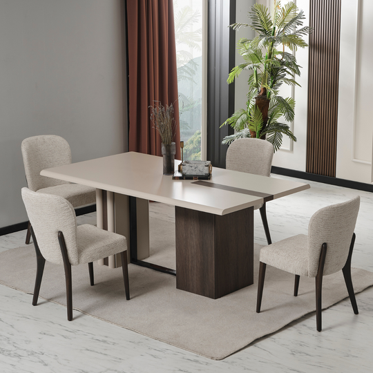 Set Masa de Dining cu Scaune, Talya de Lux